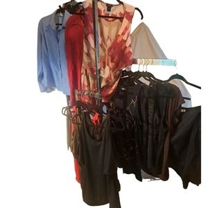 Spring Sale! Lot 24 includes Black skirt -9 Tanks - 3 blouses Sz XL